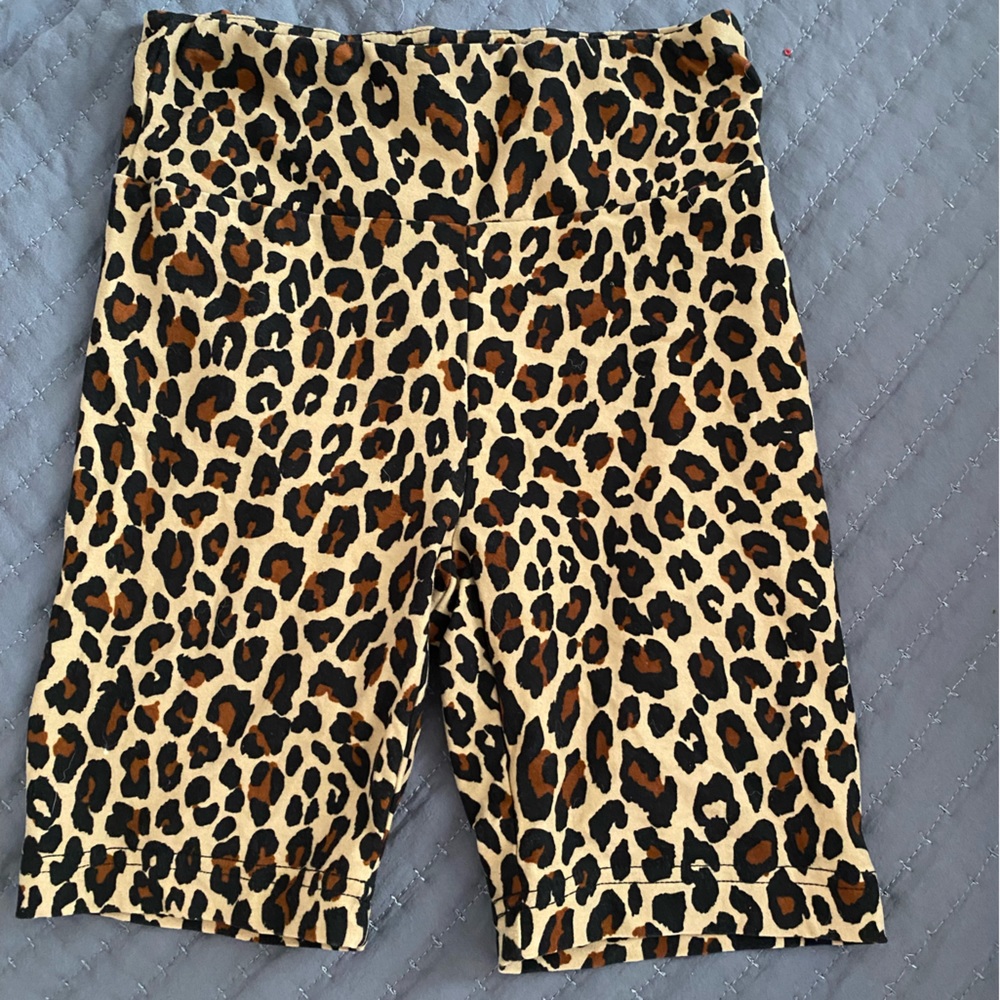 Cheetah biker shorts size XS